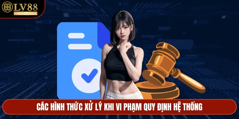 Các hình thức xử lý khi vi phạm quy định hệ thống
