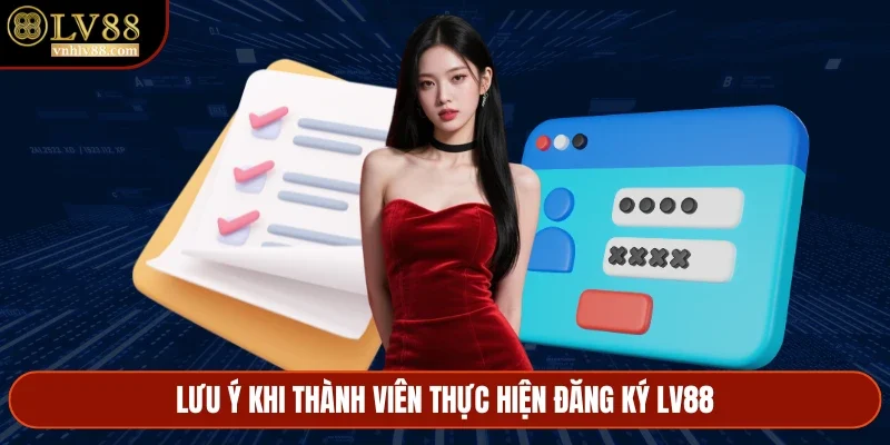 Lưu ý khi thành viên thực hiện đăng ký LV88